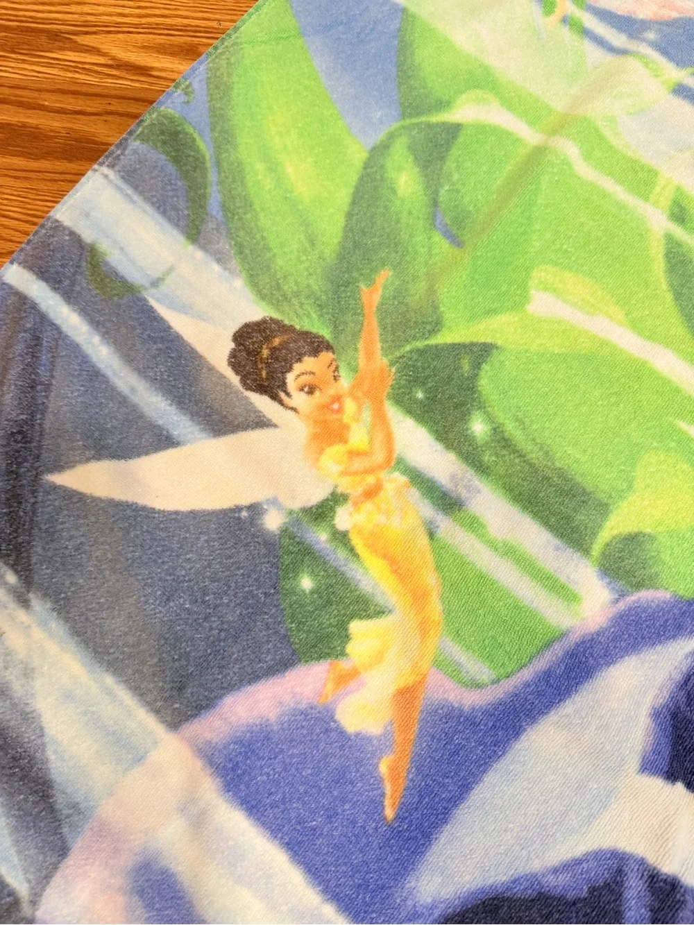 Vintage 2000s Disney Store Disney Fairies Beach Towel Tinker Bell & Friends Cott